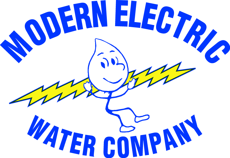 modern electric logo blue yellow bolt