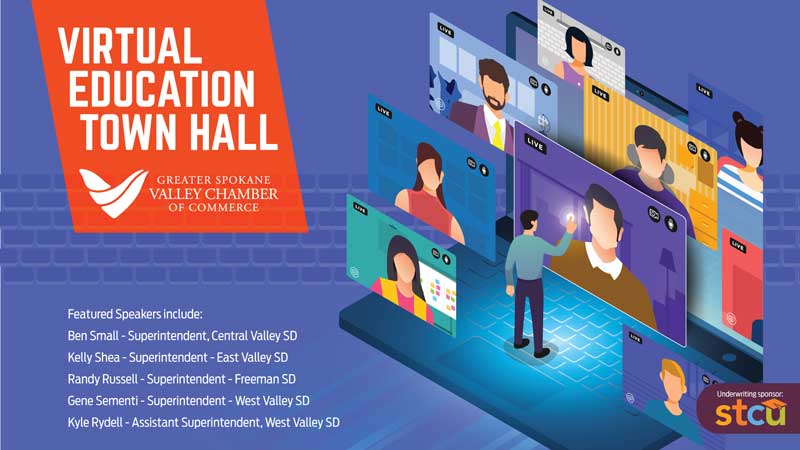Graphic for Virtual Education Town Hall