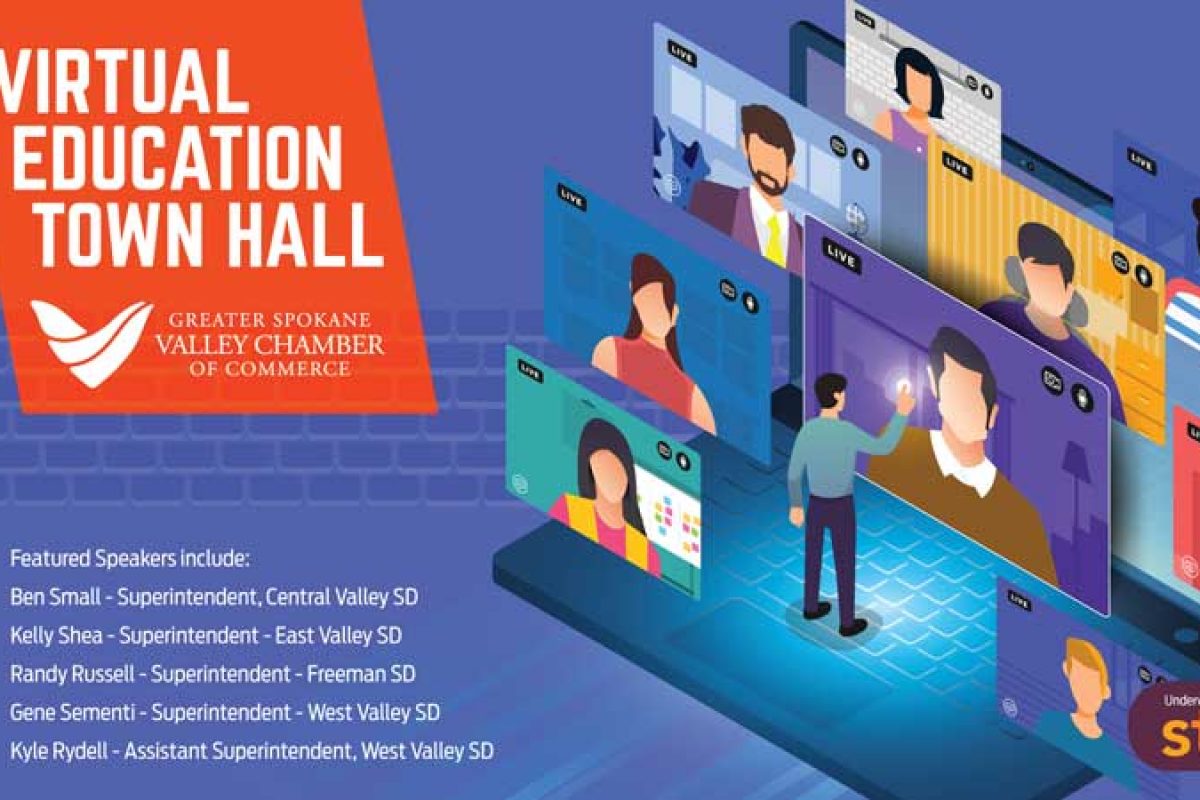 Graphic for Virtual Education Town Hall